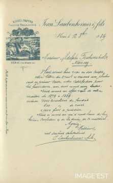 Certificat de la Brasserie Jean Laubenheimer & Fils (Nérac)